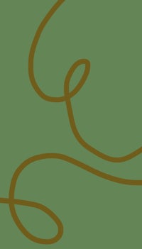 a brown and green arrow with a brown line in the middle